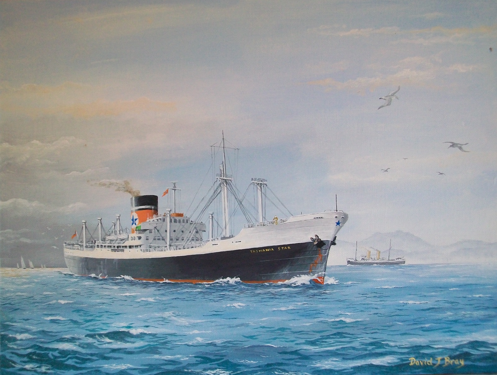 David Bray's painting of Tasmania Star